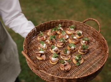 Salted lavosh, cumin rubbed lamb and labne.