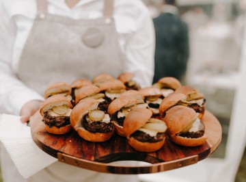 Slider, chuck brisket pattie, baconnaise, pickles and cheese 