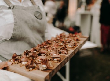 Salted lavosh, cumin rubbed lamb & labne