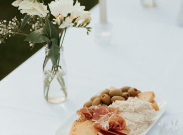 Talbot Forest aged gouda, Manzanilla olives, prosciutto, and smoked warehou pâté.