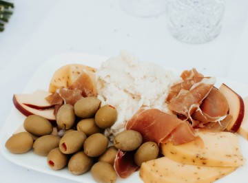 Talbot Forest aged gouda, Manzanilla olives, prosciutto, and smoked warehou pâté.